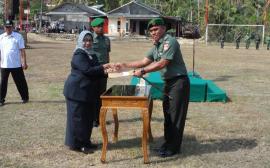 Upacara Penutupan TMMD Sengkuyung di Desa Sawahan